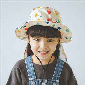 日本Wpc. W038 彩虹雨L 兒童超輕量抗UV防曬＋防雨透氣帽 護頸可收（WKHL）【金石堂、博客來熱銷】
