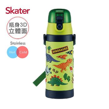 Skater立體不鏽鋼保溫水壺（480ml） 恐龍