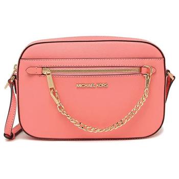 MICHAEL KORS 皮革鏈帶方包－西袖粉