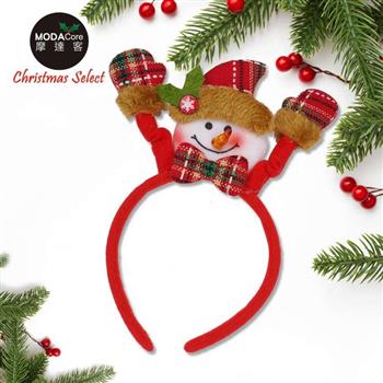 摩達客耶誕派對－舉手歡慶可愛雪人髮箍【金石堂、博客來熱銷】