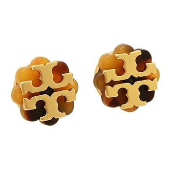 TORY BURCH 時尚質感耳環－虓珀色