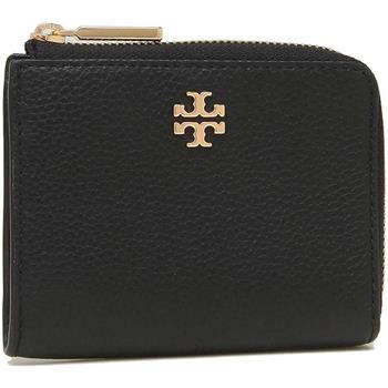 TORY BURCH 皮革拉鍊零錢袋－黑