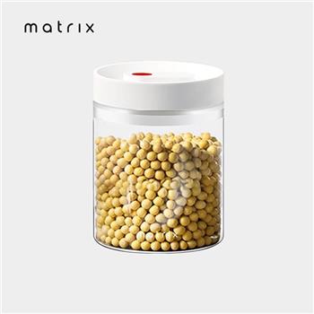Matrix真空保鮮玻璃密封罐－0.8L－白【金石堂、博客來熱銷】