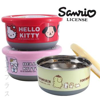 布丁狗/Hello Kitty304不鏽鋼圓形保鮮餐碗－大－紅色/粉紅色－3入組【金石堂、博客來熱銷】