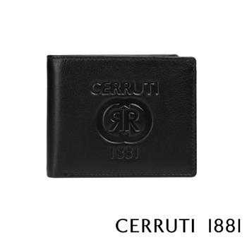 【CERRUTI 1881】限量2折 頂級義大利小牛皮6卡皮夾 全新專櫃展示品（CEPU05532M）【金石堂、博客來熱銷】