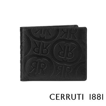 【CERRUTI 1881】限量2折 頂級義大利小牛皮4卡零錢袋皮夾 全新專櫃展示品（CEPU05410M）【金石堂、博客來熱銷】