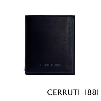 【CERRUTI 1881】限量2折 頂級義大利小牛皮6卡皮夾 全新專櫃展示品（CEPU05427M）【金石堂、博客來熱銷】
