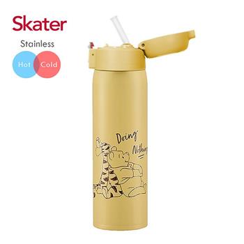 Skater不鏽鋼吸管保溫瓶（480ml）維尼【金石堂、博客來熱銷】