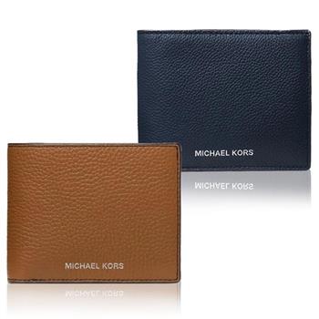 MICHAEL KORS 老花PVC皮革子母短夾