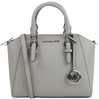 MICHAEL KORS 素面皮革手提斜背二用包－泥灰色