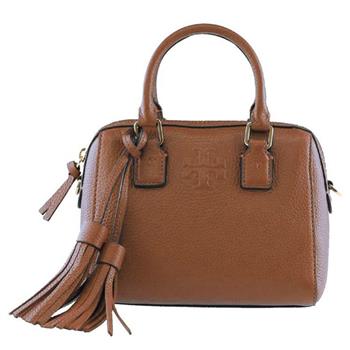 TORY BURCH 素面皮革兩用包－駝