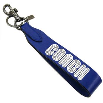 COACH LOGO鑰匙圈－藍色【金石堂、博客來熱銷】