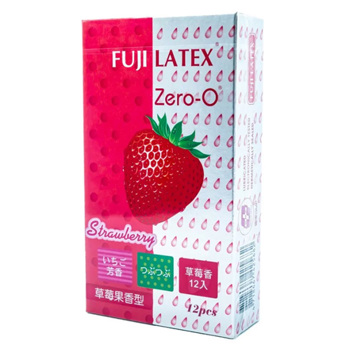 FUJI LATEX 零零衛生套草莓果香型12入《日藥本舖》【金石堂、博客來熱銷】