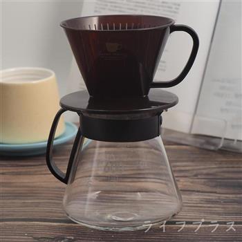 日本製NAKAYA扇形咖啡濾杯－2~4人X1＋咖啡壺－600mlX1【金石堂、博客來熱銷】