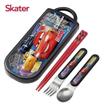 Skater銀離子三件餐具組－閃電麥昆LMQ