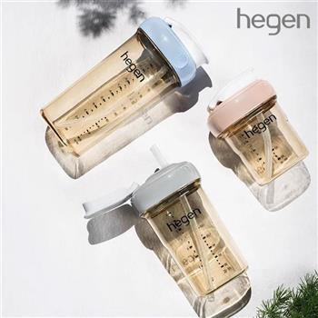 【Hegen】PCTOTM 輕飲時光PPSU方圓型寬口吸管杯2.0 330ml-3色可選【金石堂、博客來熱銷】