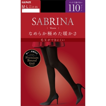 SABRINA 新保暖柔膚絲襪110D黑L-LL《日藥本舖》【金石堂、博客來熱銷】