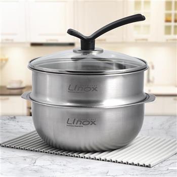 LINOX 316不鏽鋼懸浮氣膜不沾蒸鍋-小-20cm-2組【金石堂、博客來熱銷】