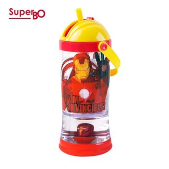 SuperBO 提把吸管水壺（310ml）鋼鐵人