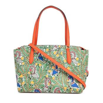 TORY BURCH 印花皮革托特包-叢林鳥