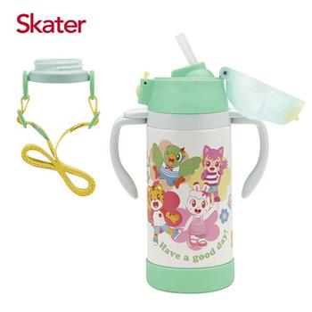 Skater吸管型不鏽鋼兩用杯（350ml）巧虎