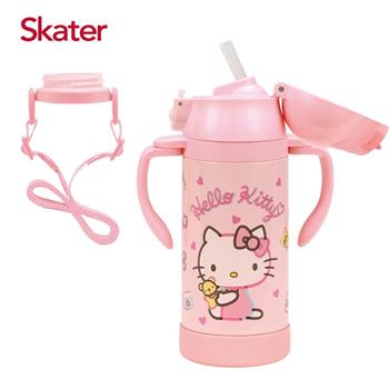 Skater吸管型不鏽鋼兩用杯（350ml））Kitty【金石堂、博客來熱銷】