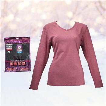 女仿羊絨V領厚保暖衣-K231-2件