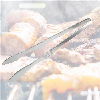 王樣日式304不鏽鋼燒烤夾-大-28cm-6支