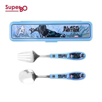 SuperBO 不鏽鋼匙叉組（附盒）黑豹