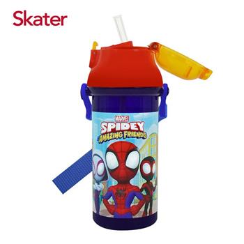 Skater吸管銀離子水壺(480ml)蜘蛛人