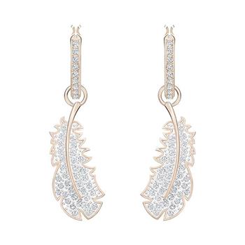 SWAROVSKI 造型質感耳環-樹葉