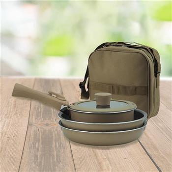 仙德曼露營鍋具組-24cm不沾鍋系列-1組