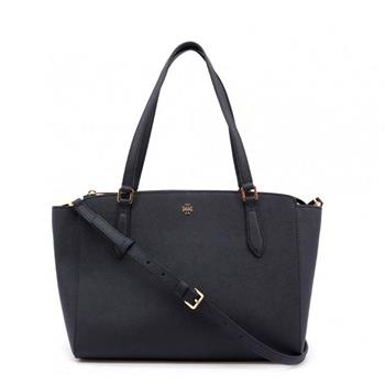 Tory burch 素面皮革托特包－黑