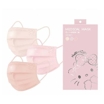 Hello Kitty 成人平面醫療口罩30入 粉色《日藥本舖》【金石堂、博客來熱銷】