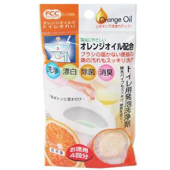 日本製橘子馬桶清潔碇-10g(4入×5包)【金石堂、博客來熱銷】