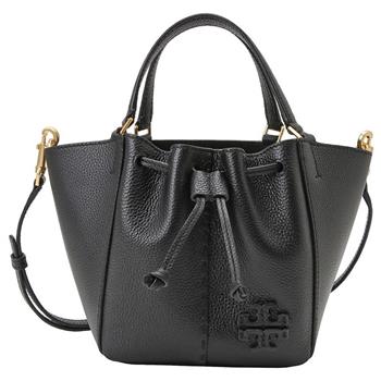 TORY BURCH 素面皮革兩用包－黑