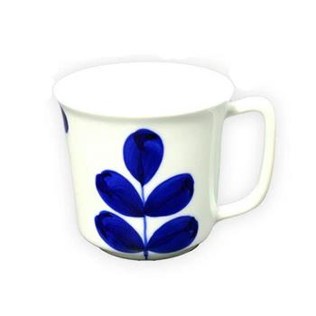 【日本有田燒】大葉白瓷馬克杯 水杯 咖啡杯 茶杯 牛奶杯【金石堂、博客來熱銷】