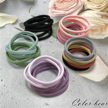 【卡樂熊】毛巾圈細條6入組造型髮束(五色可選)