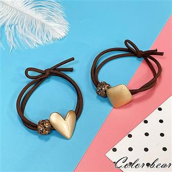 【卡樂熊】韓系金屬水鑽造型髮束(兩款可選)