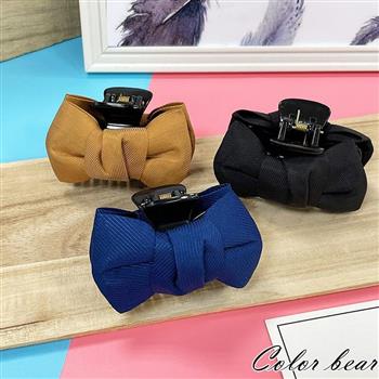 【卡樂熊】韓系氣質立體蝴蝶結造型髮夾/爪夾(三色可選)