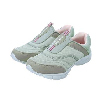 日本Karu Karu 灰色 快速套穿輕鬆運動走路鞋(女)