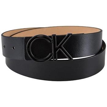 【Calvin Klein】2024男時尚CK經典Logo標扣黑色皮帶(預購)【金石堂、博客來熱銷】