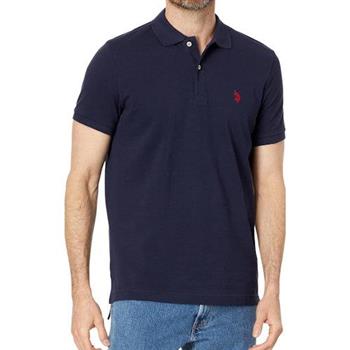 【US Polo】2024男時尚小馬寶藍色短袖POLO(預購)