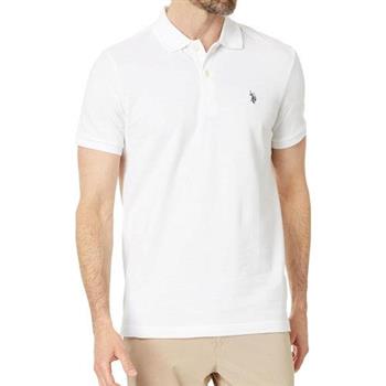 【US Polo】2024男時尚小馬白色短袖POLO(預購)
