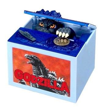 哥吉拉 偷錢存錢罐 日本正版商品 Godzilla 商檢合格 mz019