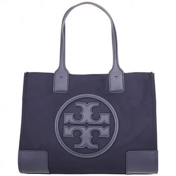 Tory burch 雙T－LOGO尼龍肩背包－深藍