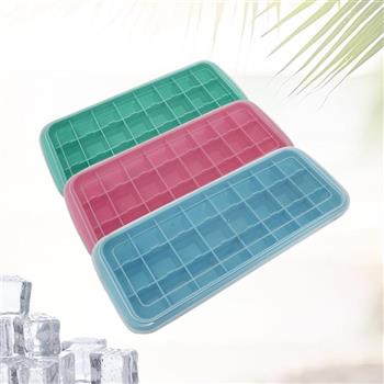 一品川流-艾斯矽膠製冰盒-24格-3入 (附蓋)