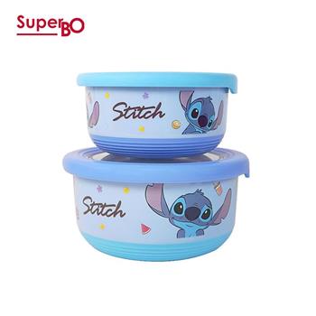 SuperBO 不鏽鋼隔熱碗雙入組(700ml+400ml)史迪奇