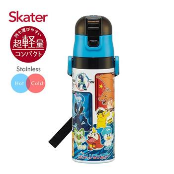 Skater不鏽鋼直飲保溫水壺(470ml) 寶可夢-藍黑