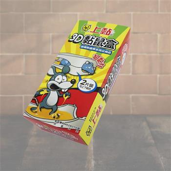 上黏3D超黏力黏鼠盒-2片X6組